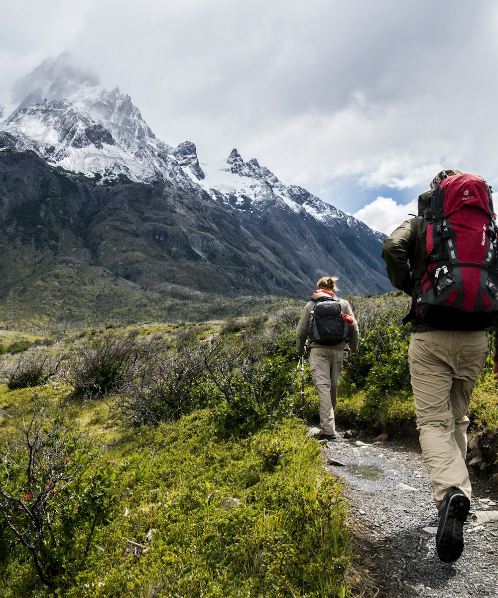 Mountain guide looking toward a distant range